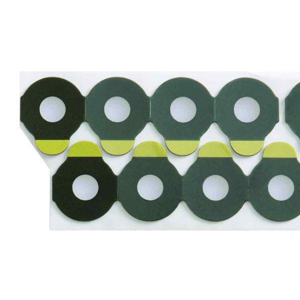 Round blocking pads 0,9mm D=18mm for superhydrophobic lenses